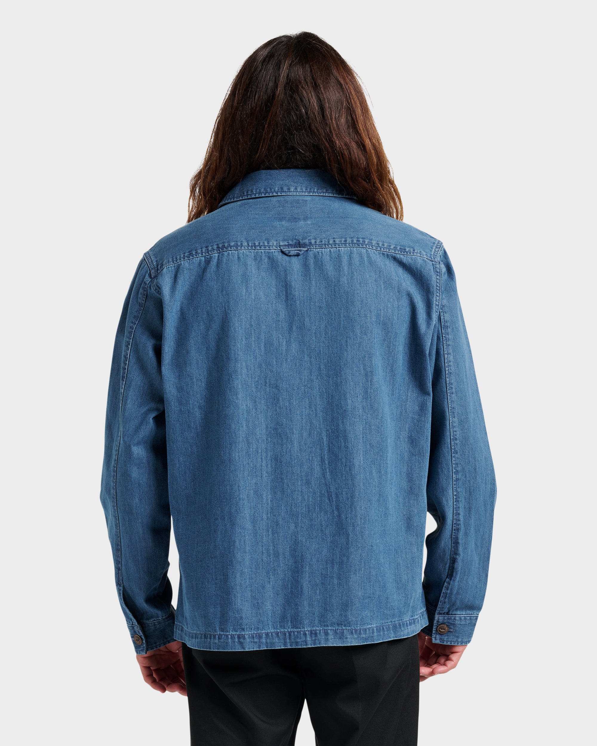 Denim Over Shirt - Light Indigo - Image 2