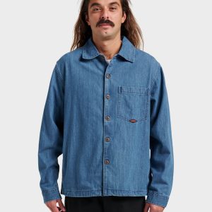 Denim Over Shirt - Light Indigo