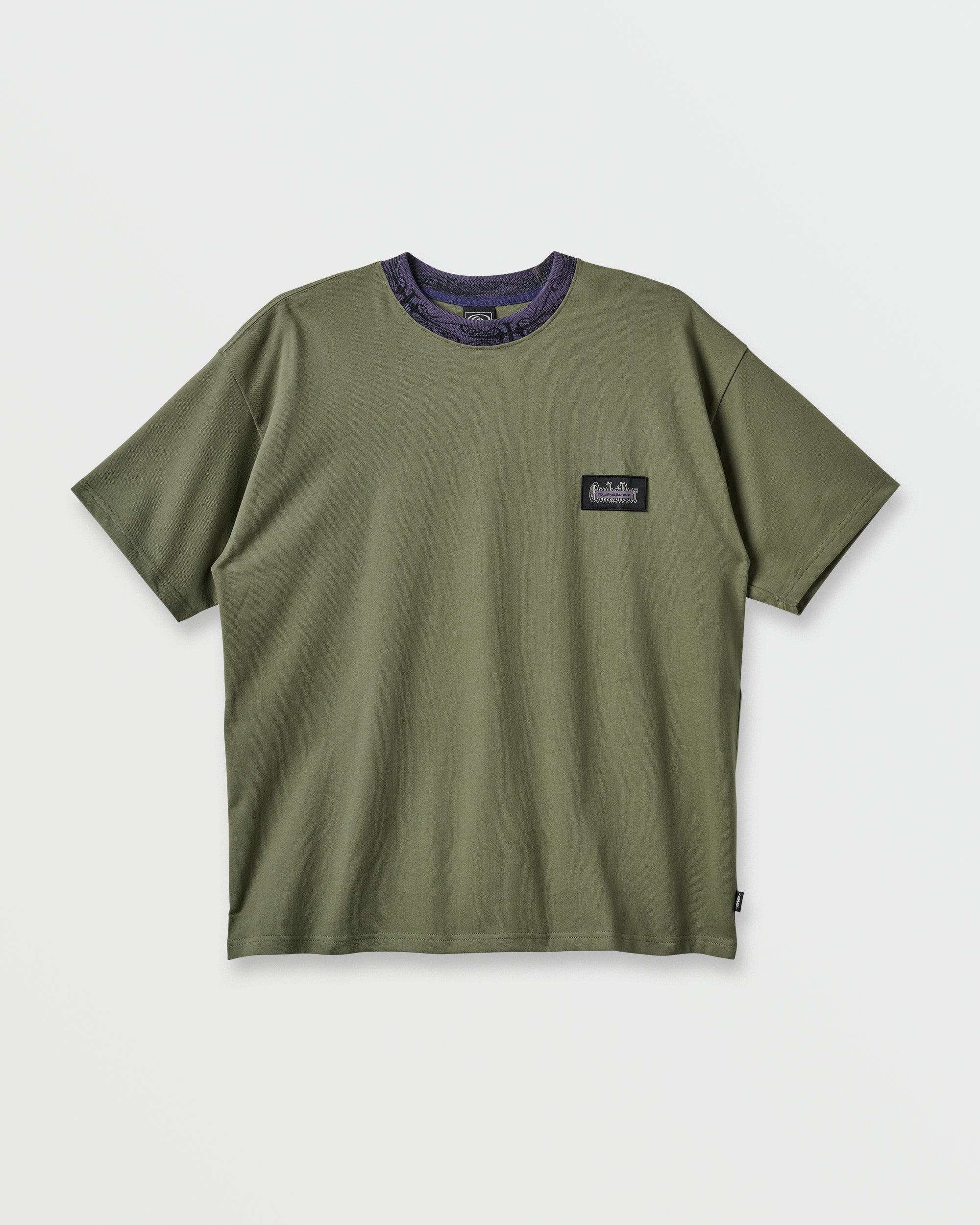 Mercury Ringer T-shirt - Dusty Olive - Image 5