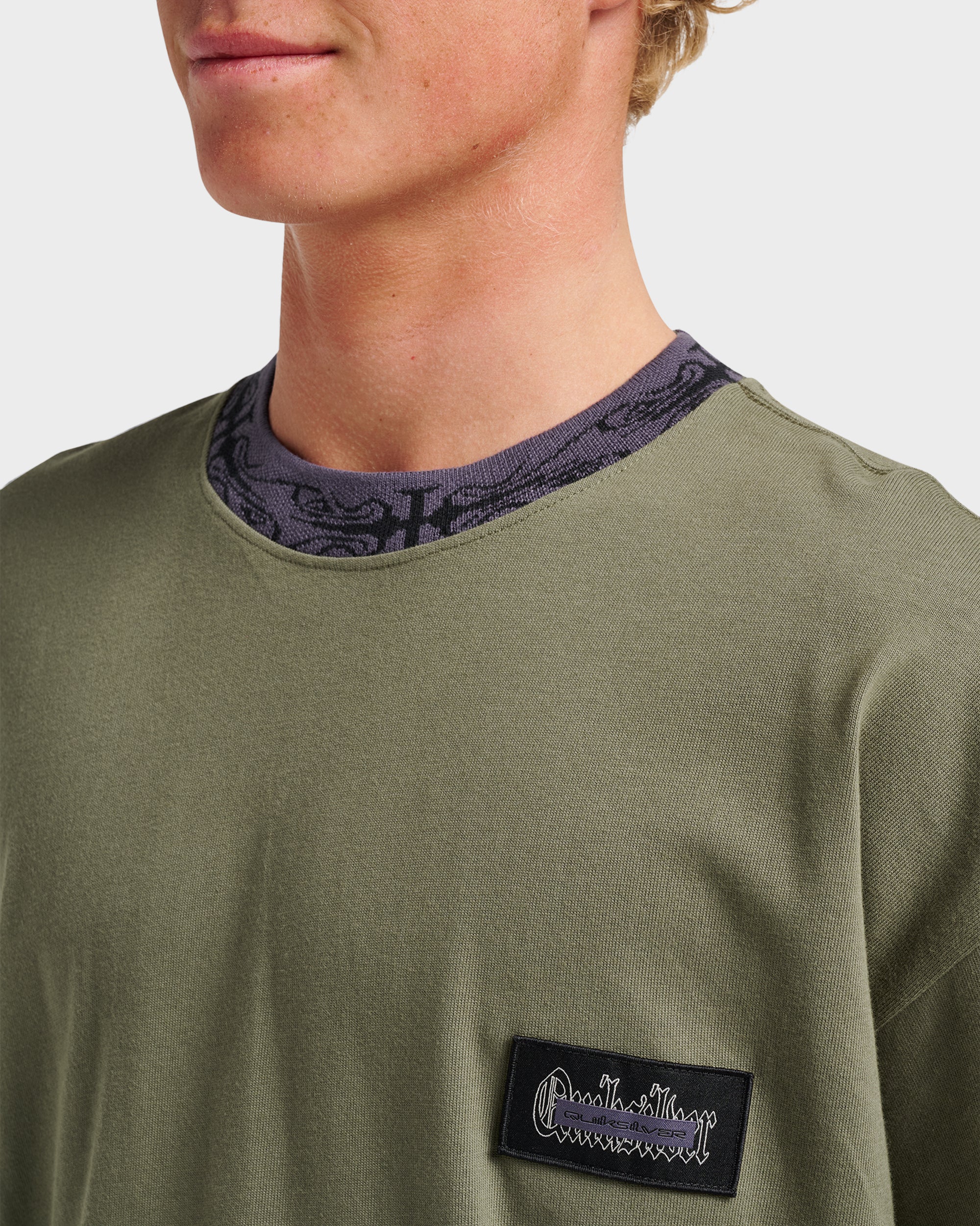 Mercury Ringer T-shirt - Dusty Olive - Image 4