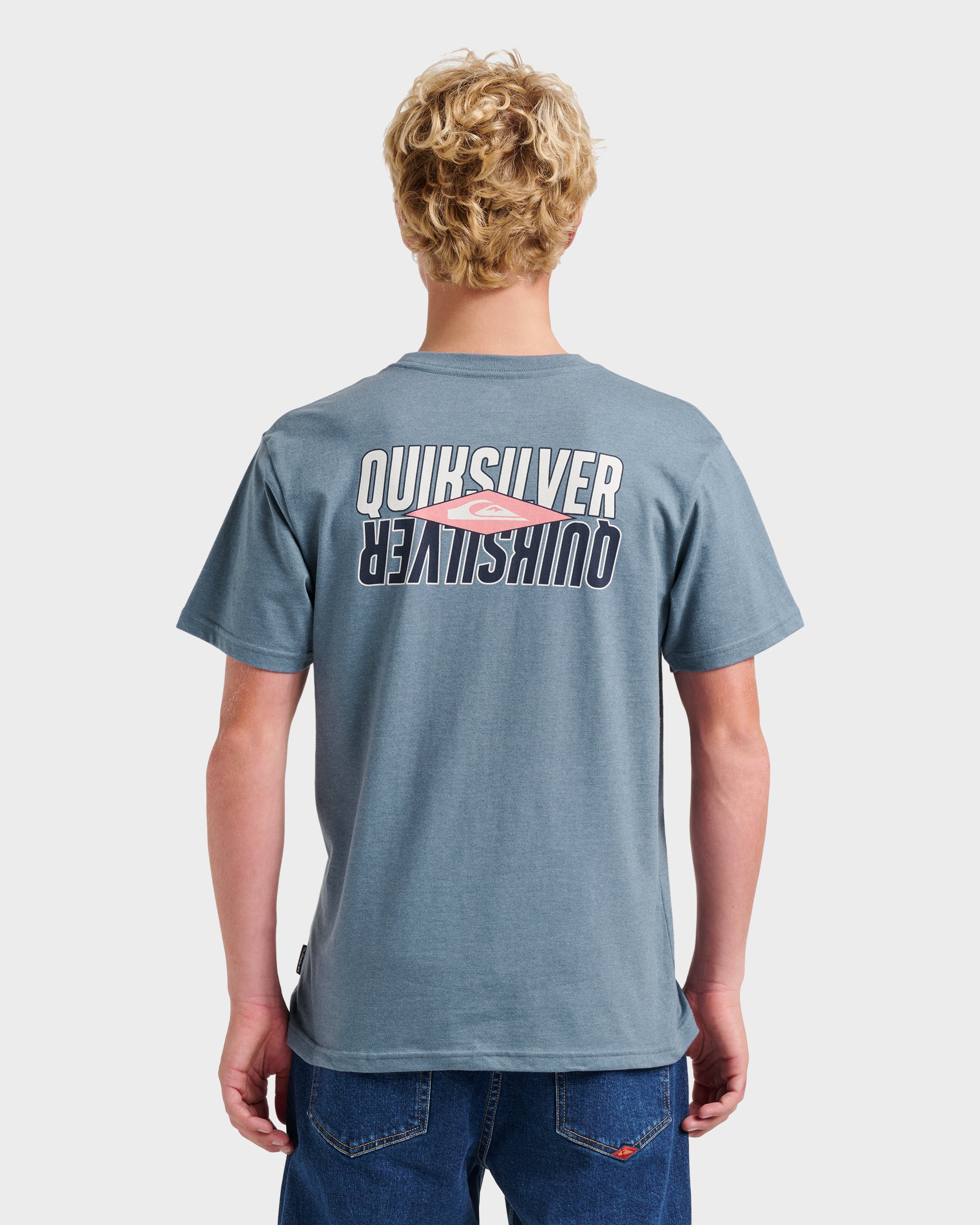 Ride Side Up Classic T-shirt - China Blue Heather - Image 2