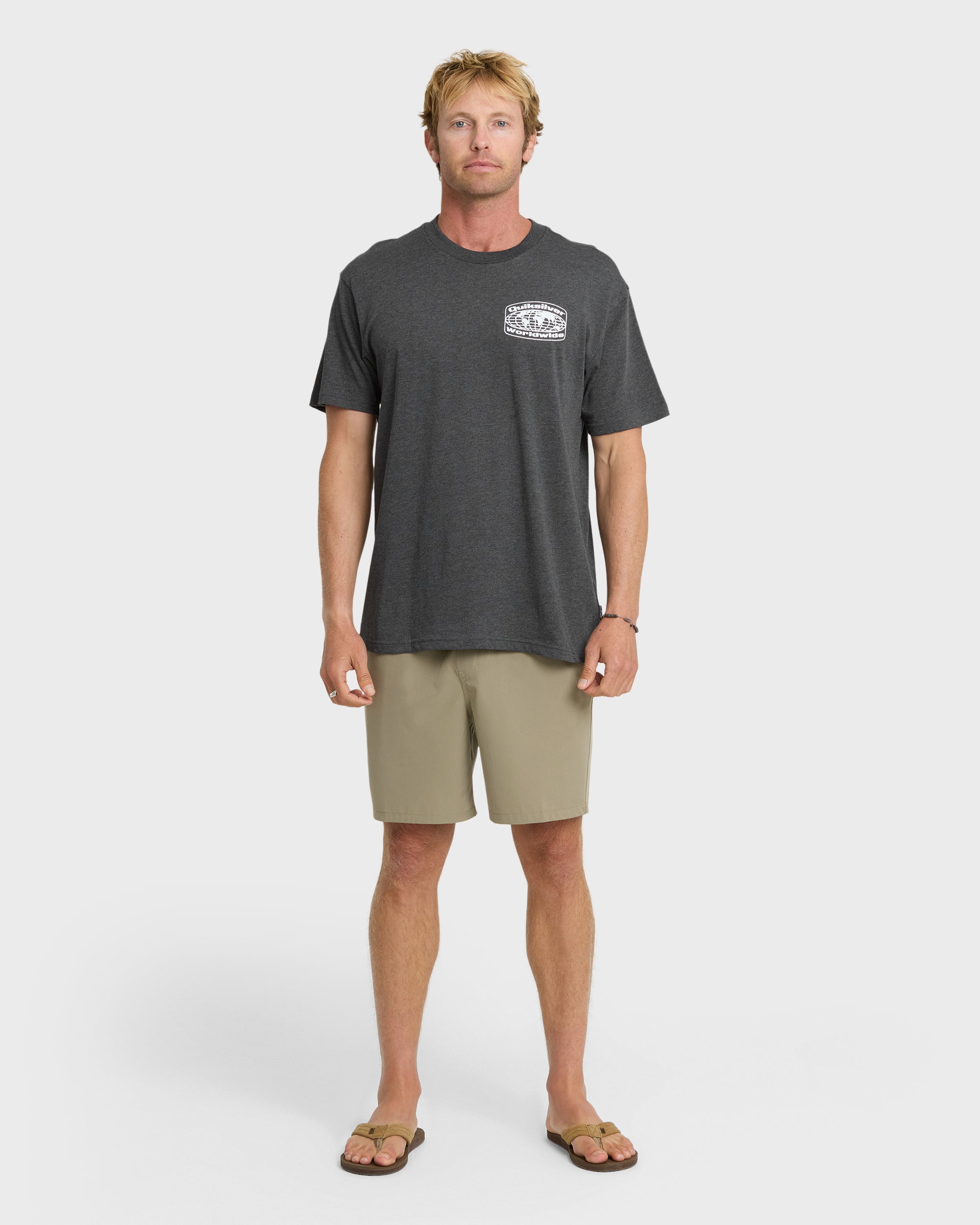 Global Local Classic T-shirt - Charcoal Heather - Image 3