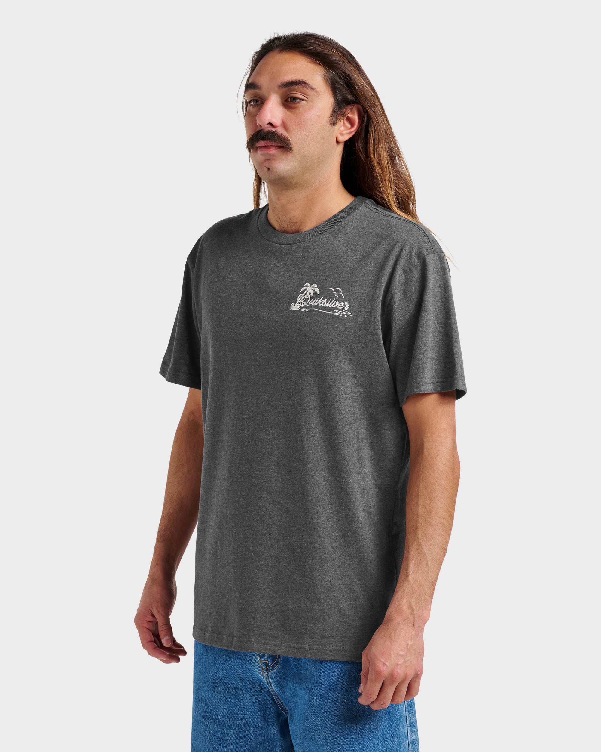 Island Vibin Classic T-shirt - Charcoal Heather - Image 3