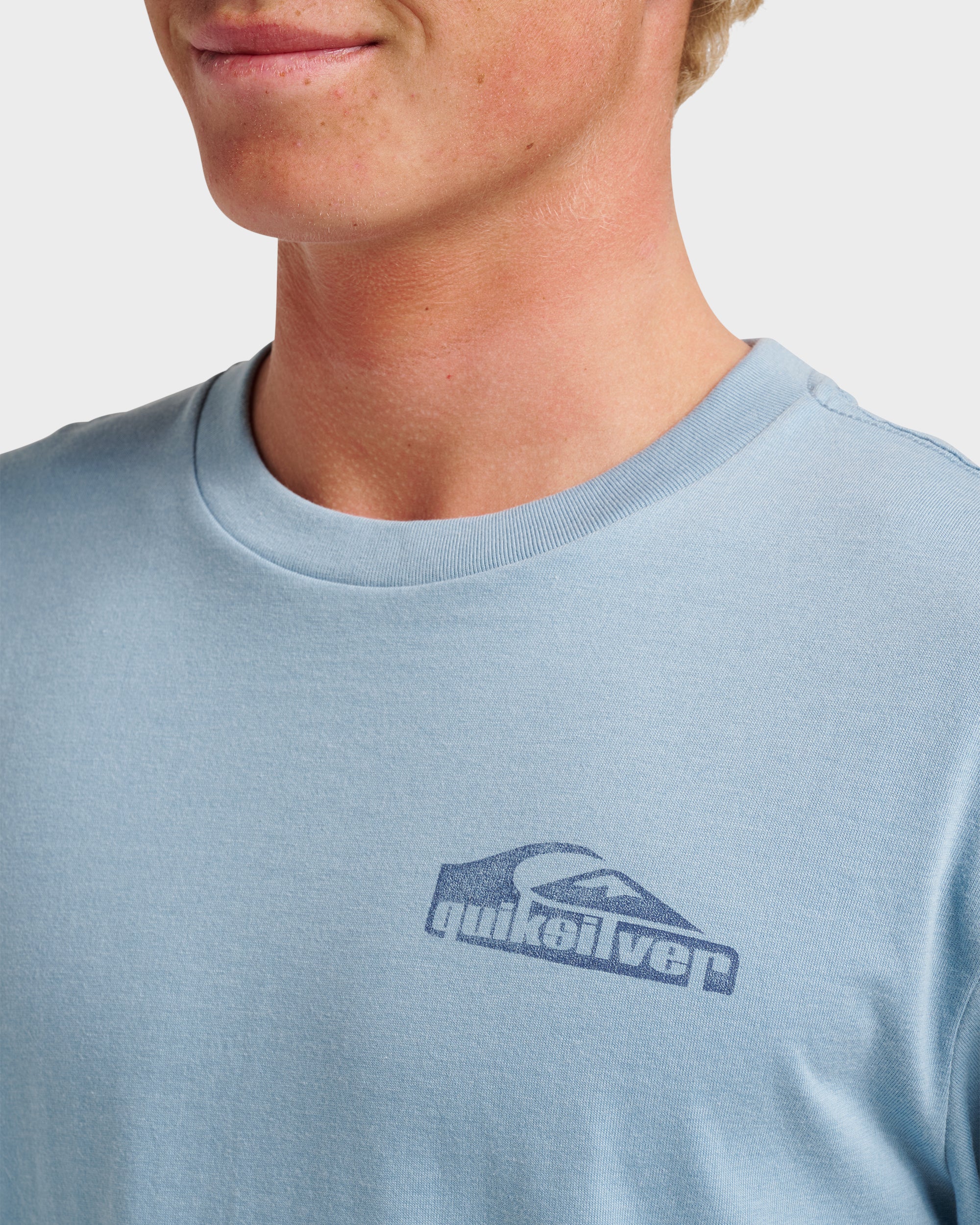 Push Threw Classic T-shirt - Ashley Blue Heather - Image 4