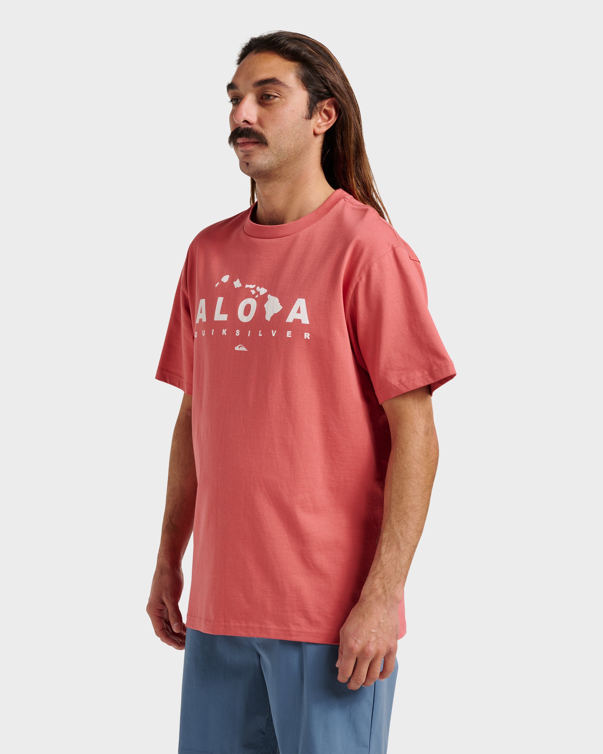 Hi Island Lock Classic T-shirt - Mineral Red - Image 3