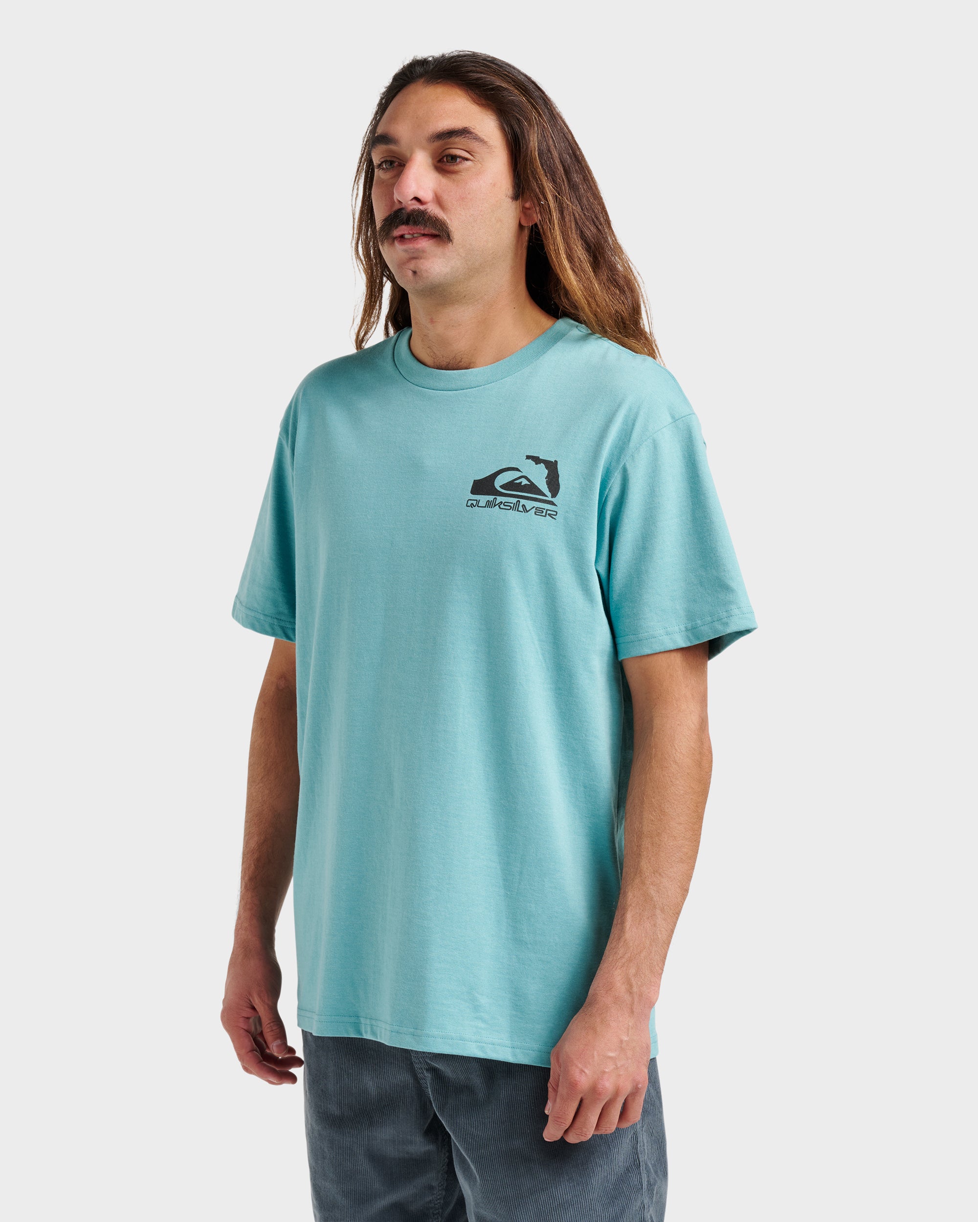 Fl Florida Lookout Point Classic T-shirt - Dusty Turquoise Heather - Image 3