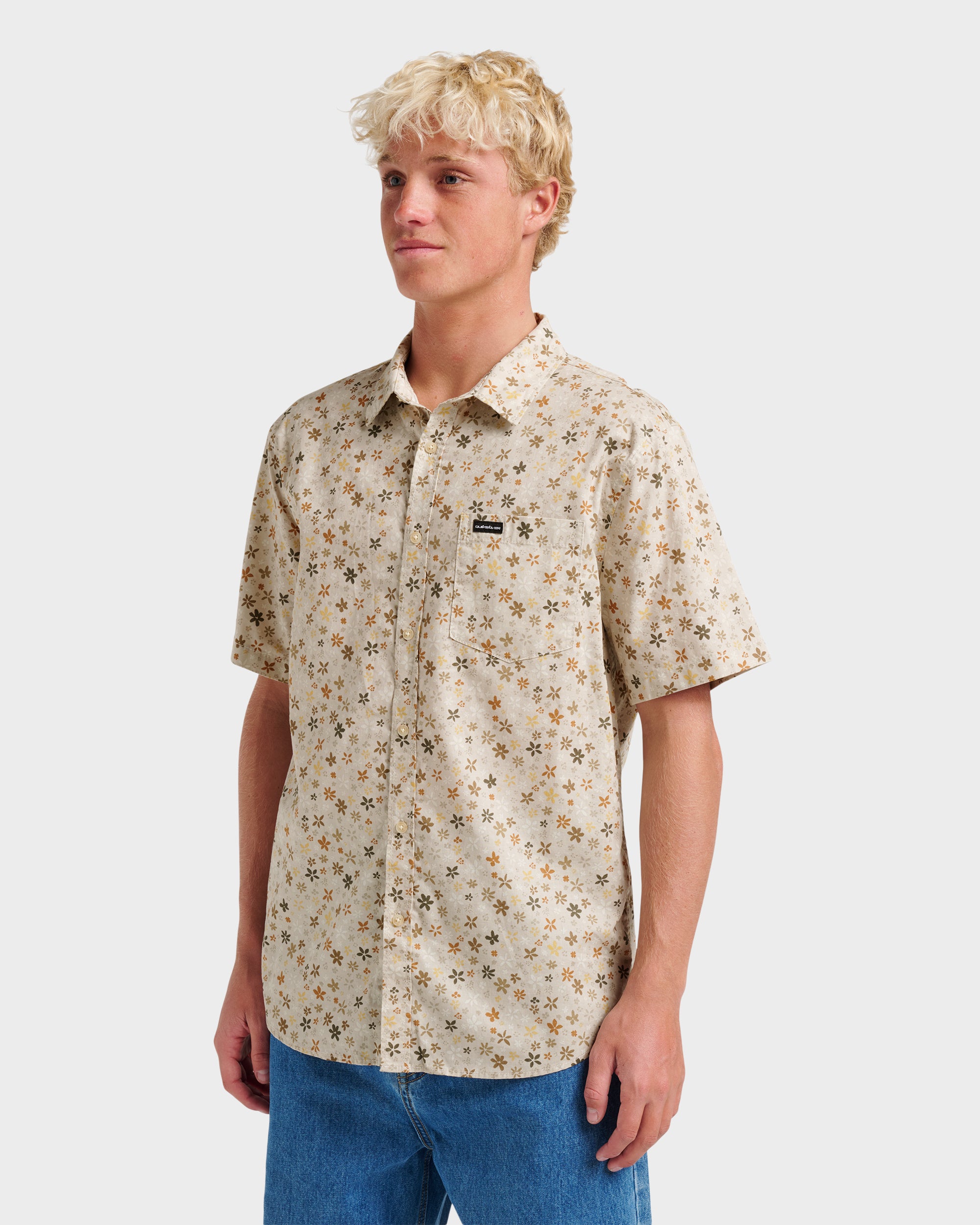 Ditsy Mini Classic Short Sleeve Shirt - Moonstruck - Image 3