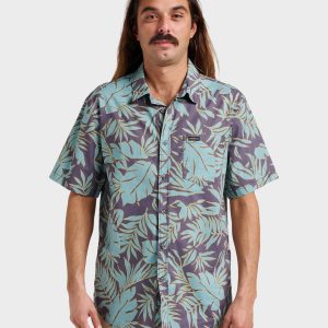 Palm Trip Classic Short Sleeve Shirt - Graystone