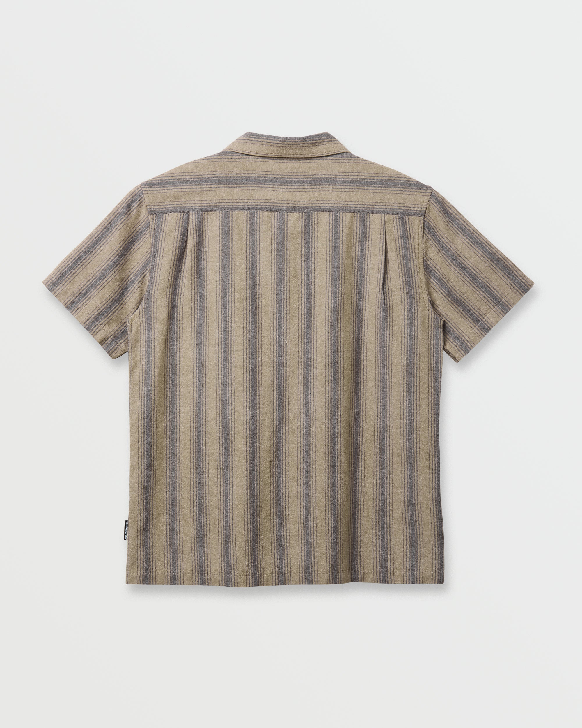 Oxford Stripe Casual Short Sleeve Shirt - Fallen Rock - Image 6