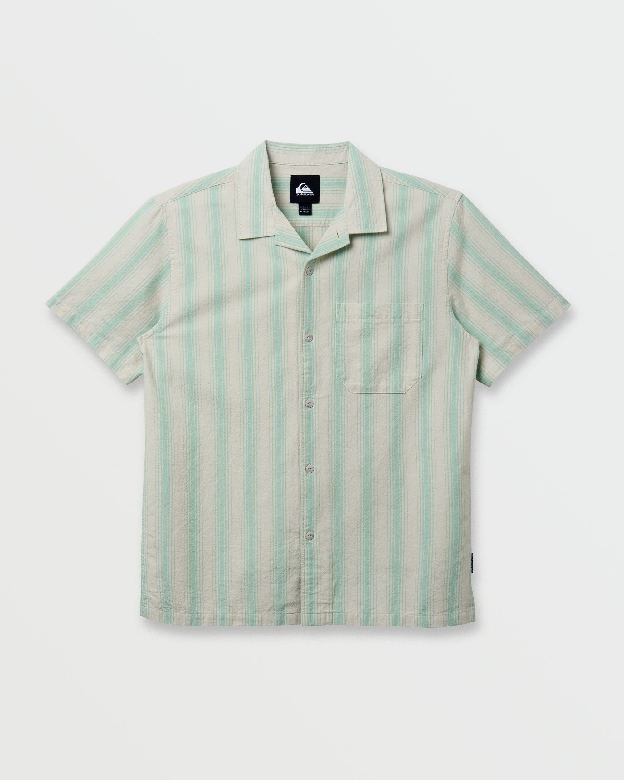 Oxford Stripe Casual Short Sleeve Shirt - Moonstruck - Image 5