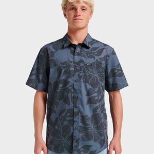 Oceanview Classic Short Sleeve Shirt - Phantom