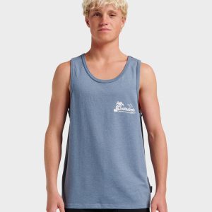 Island Vibin Tank - China Blue Heather