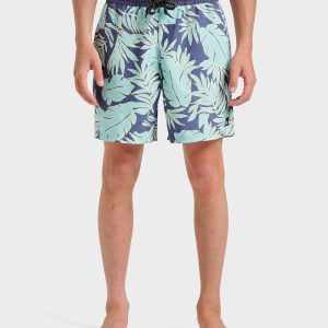 Everyday Trippin Palm Swim Trunks - Graystone