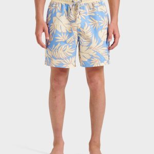 Everyday Trippin Palm Swim Trunks - Pastel Yellow