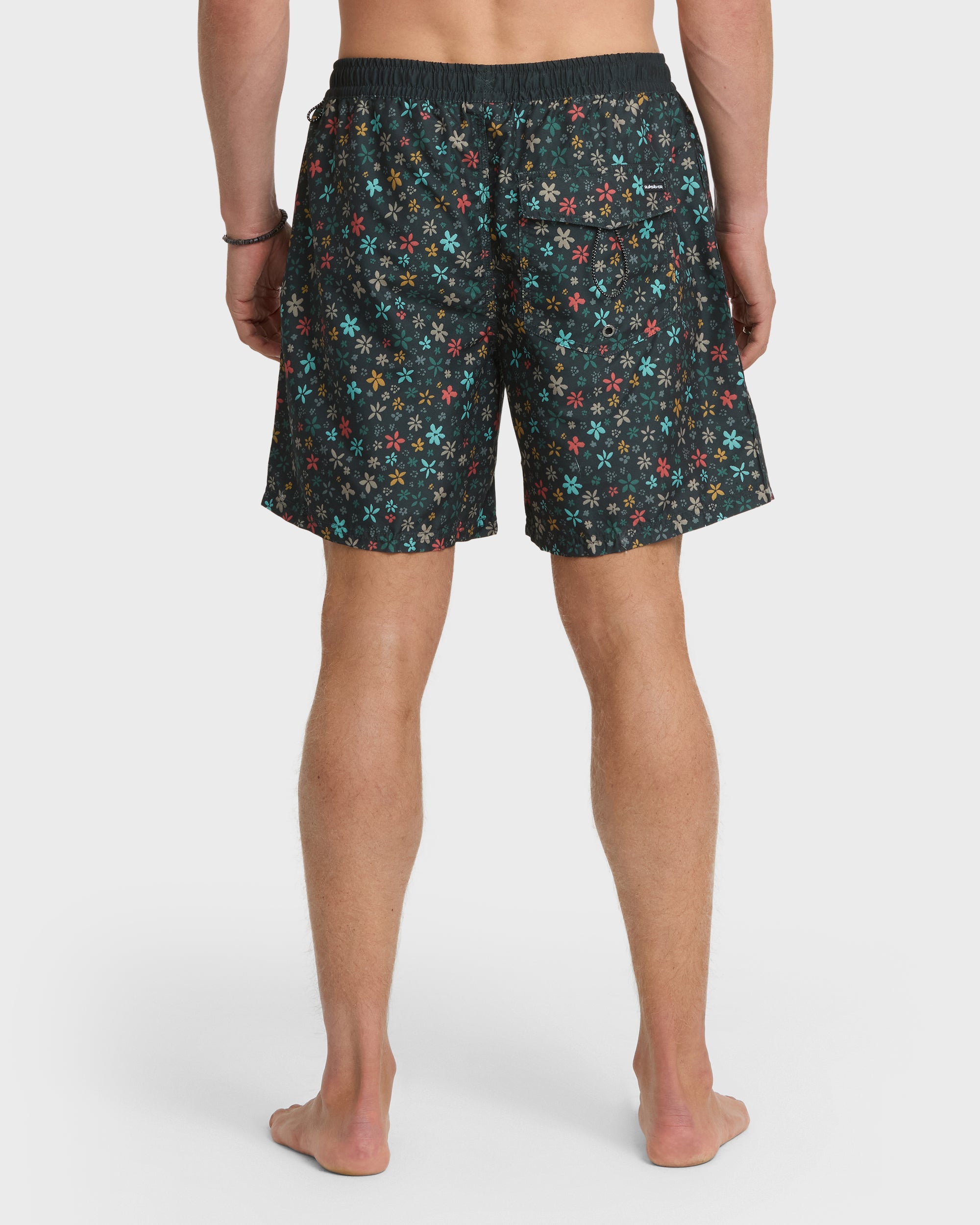 Everyday Ditsy Floral Swim Trunks - Black - Image 2