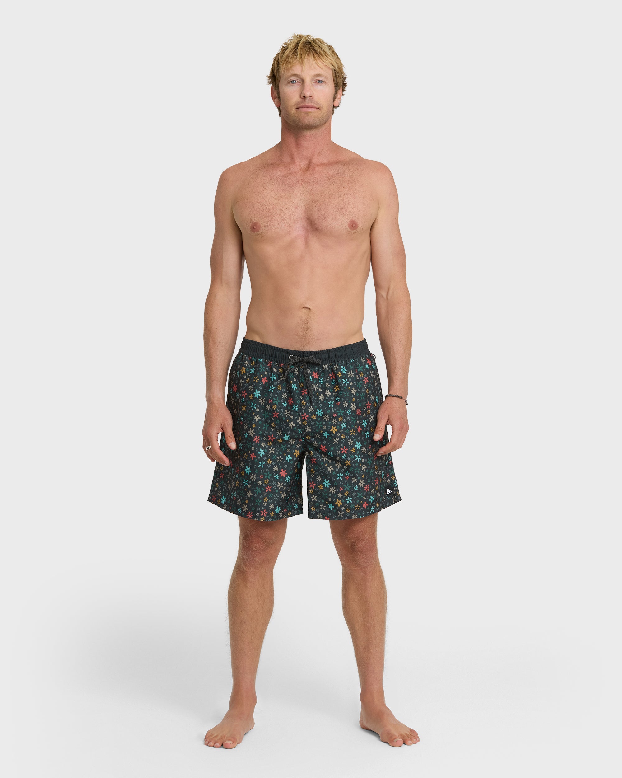 Everyday Ditsy Floral Swim Trunks - Black - Image 3