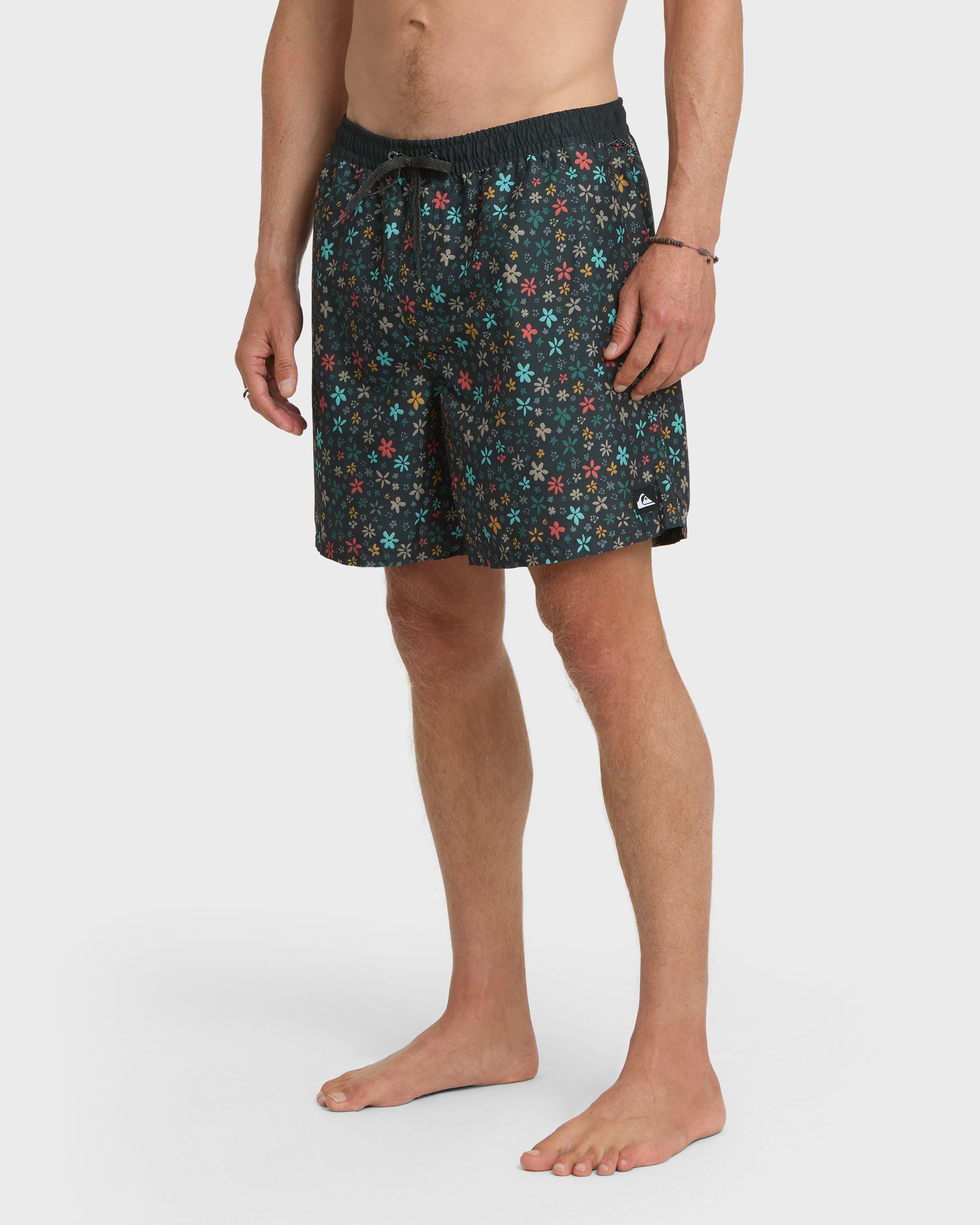 Everyday Ditsy Floral Swim Trunks - Black - Image 4