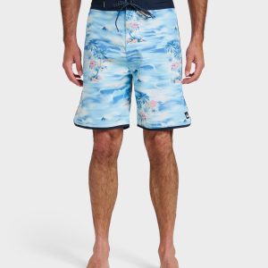 Surfsilk Tropical Surf 19 Boardshorts - Total Eclipse