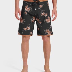 Surfsilk Costal Flora 19 Boardshorts - Black