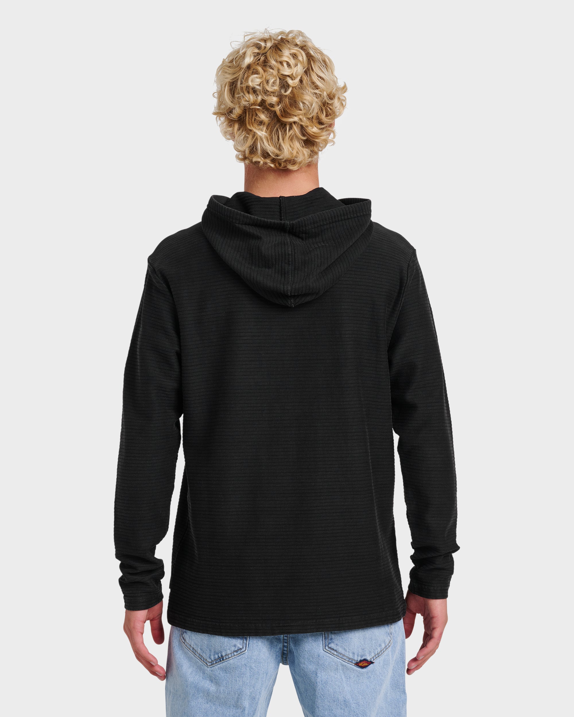 Alamitos Long Sleeve Hooded Top - Black - Image 2