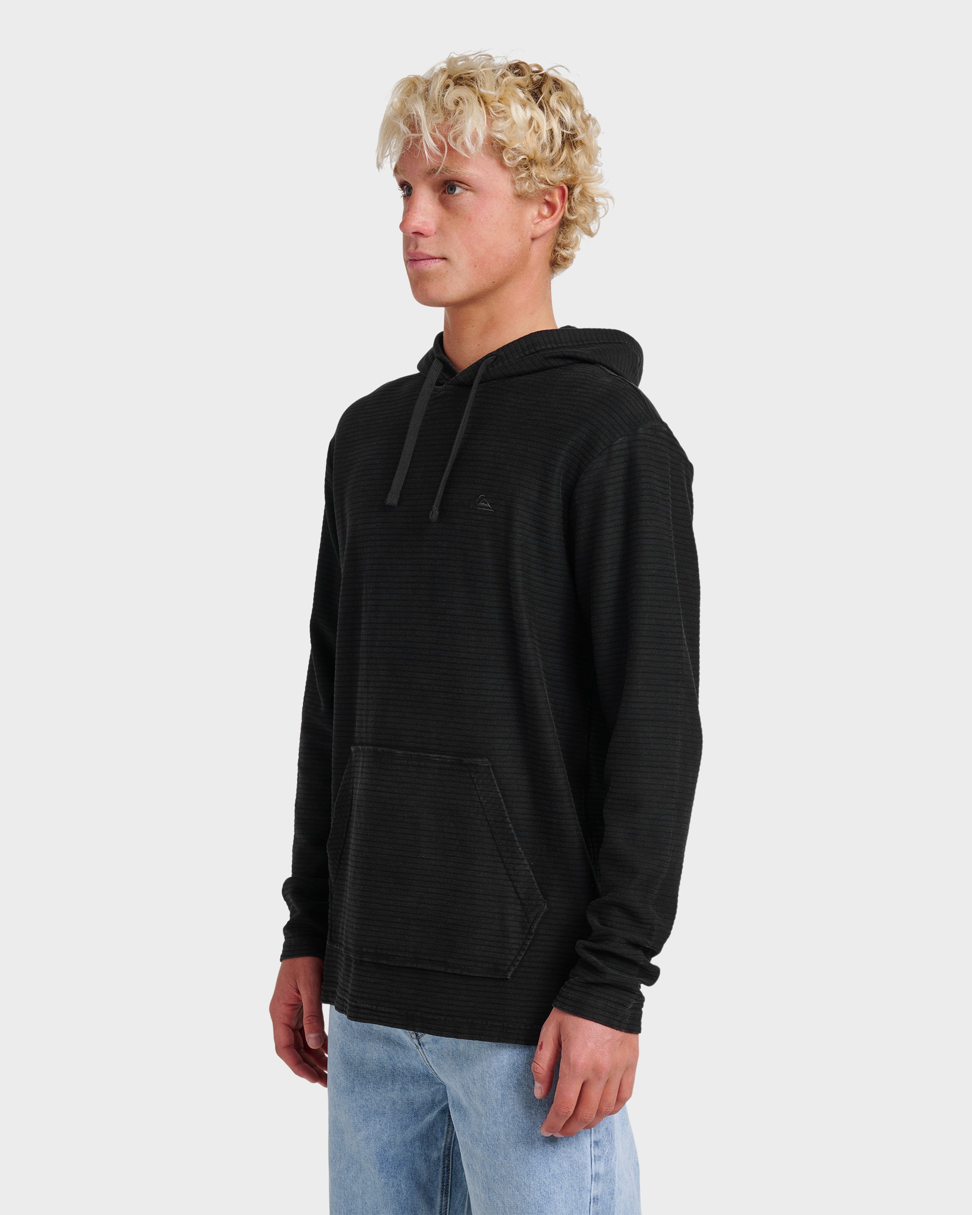 Alamitos Long Sleeve Hooded Top - Black - Image 3