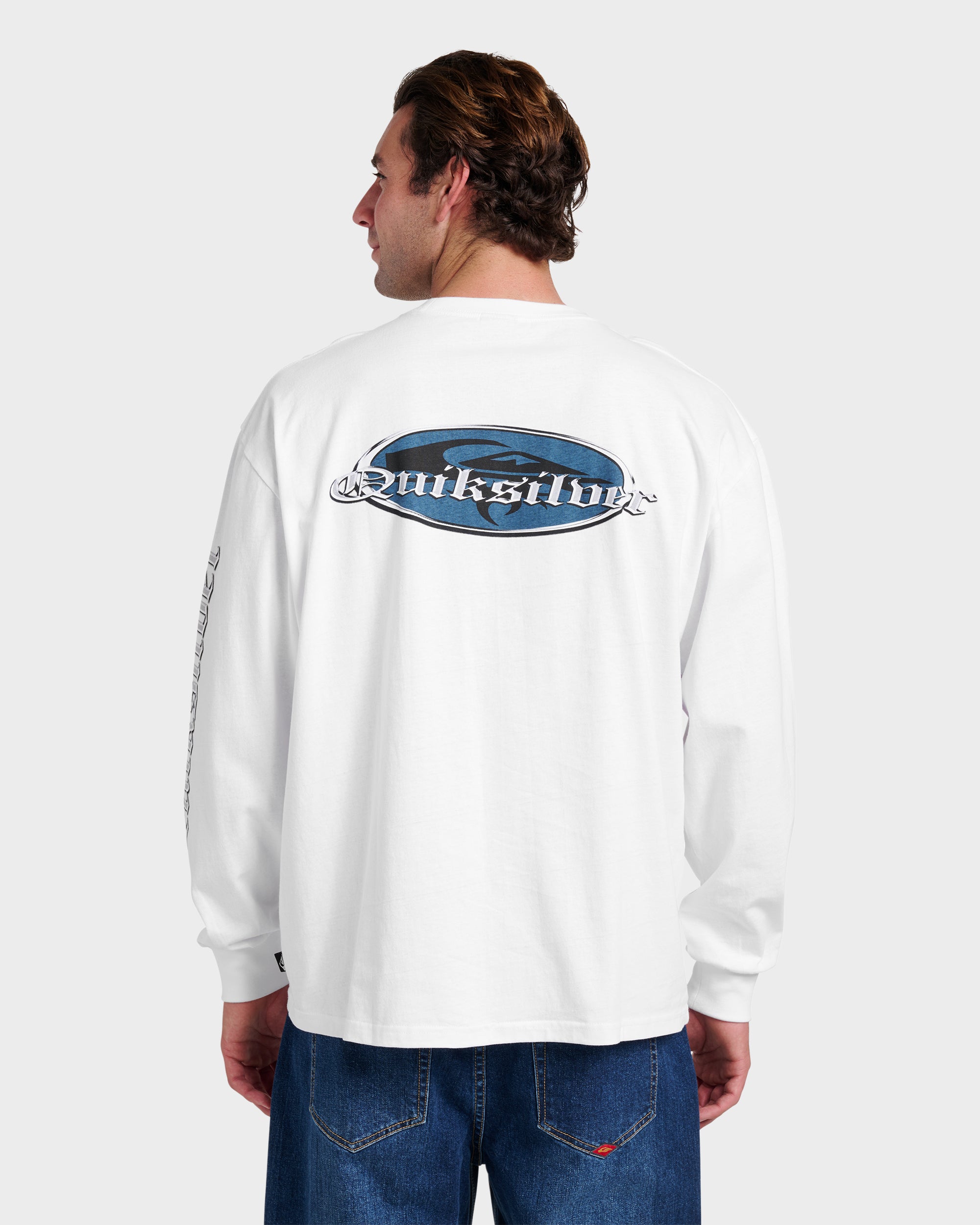 Chrome English Long Sleeve Mercury T-Shirt - White - Image 2