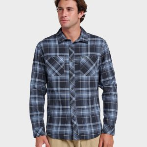 Meridian Stretch Flannel Shirt - Sargasso Sea