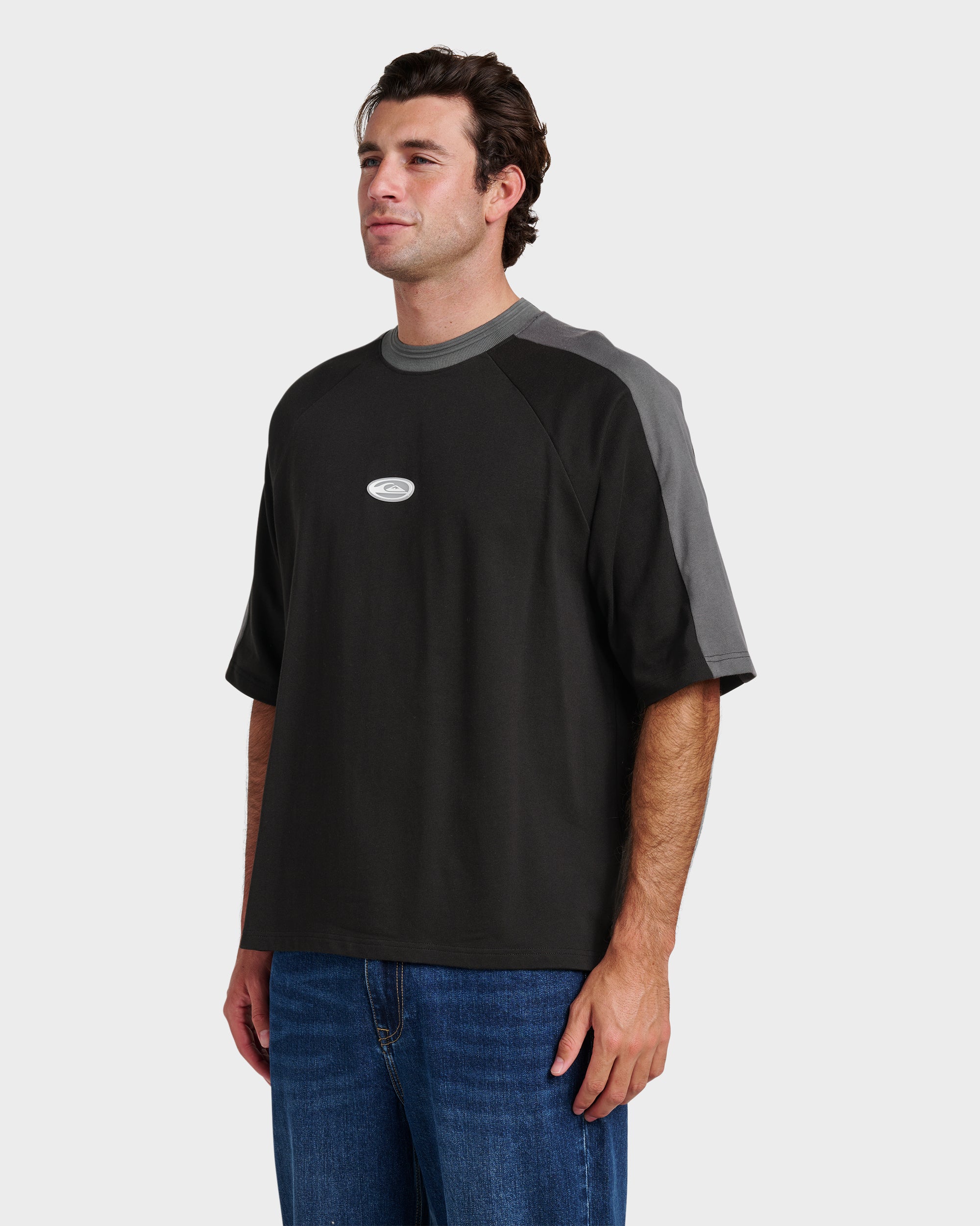 Apex Raglan Tee - Black - Image 3