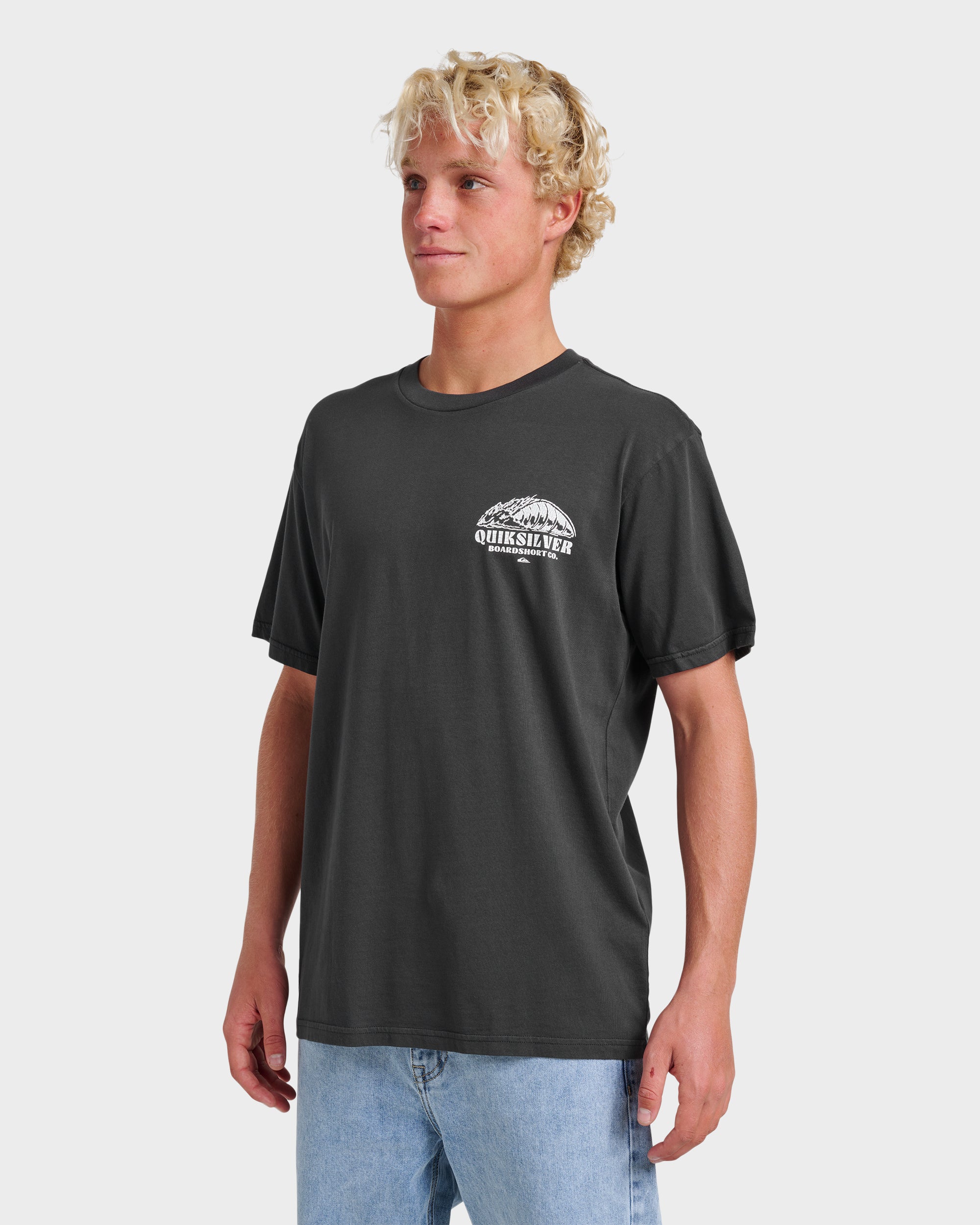Going Leftpigment Dye T-Shirt - Phantom - Image 3