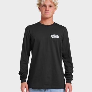 Impaired Camo Long Sleeve T-shirt - Black