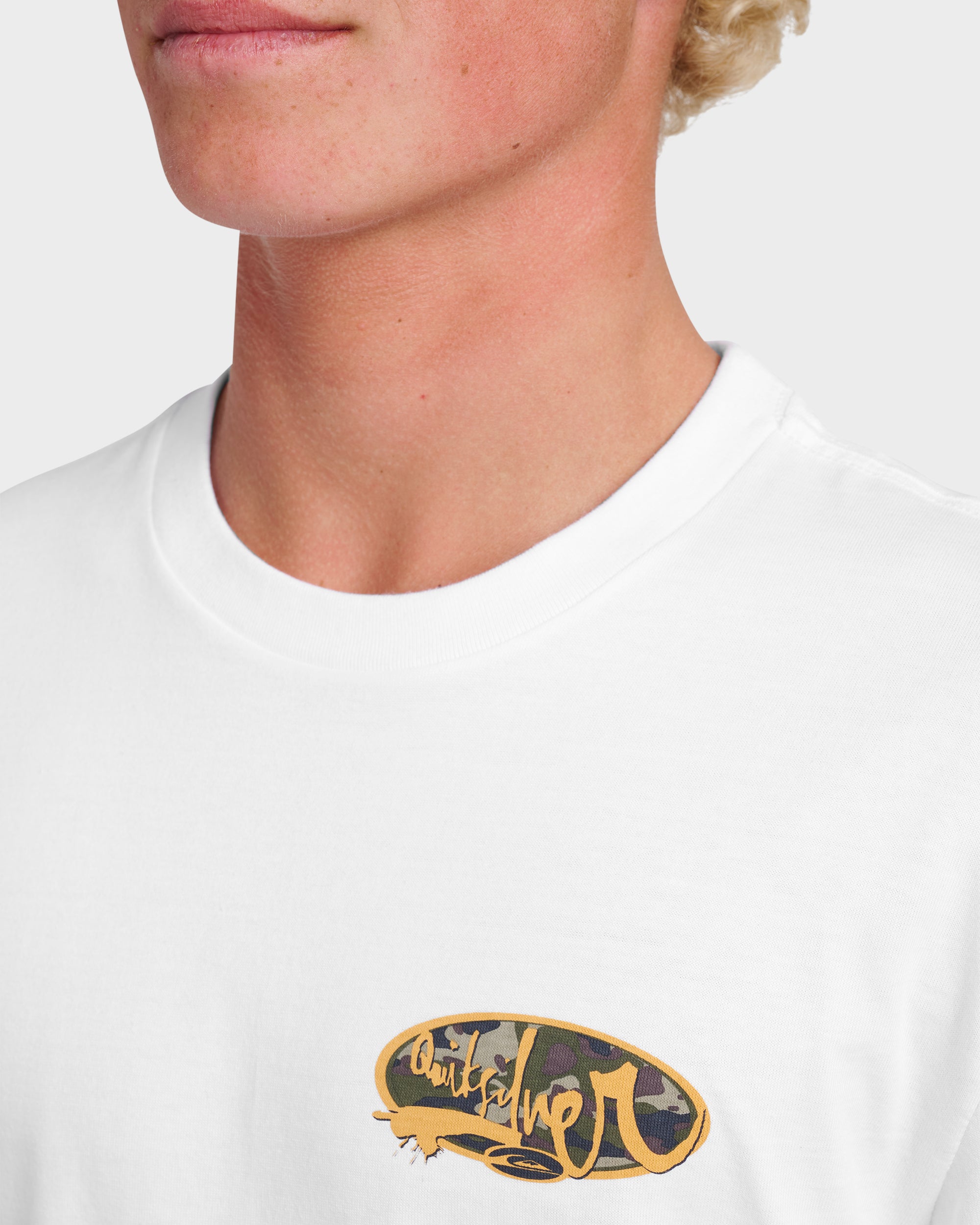Impaired Camo Long Sleeve T-shirt - White - Image 4