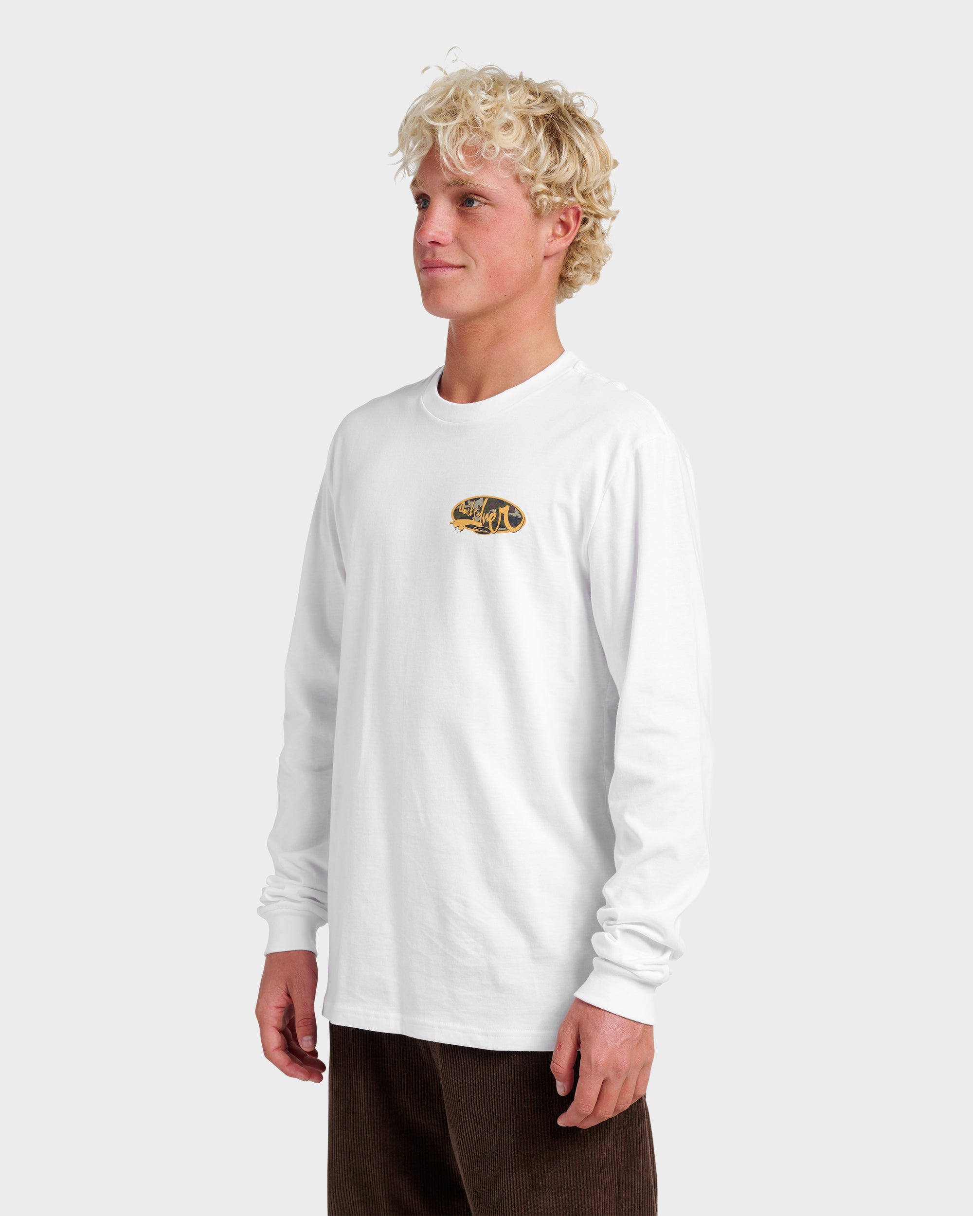 Impaired Camo Long Sleeve T-shirt - White - Image 3