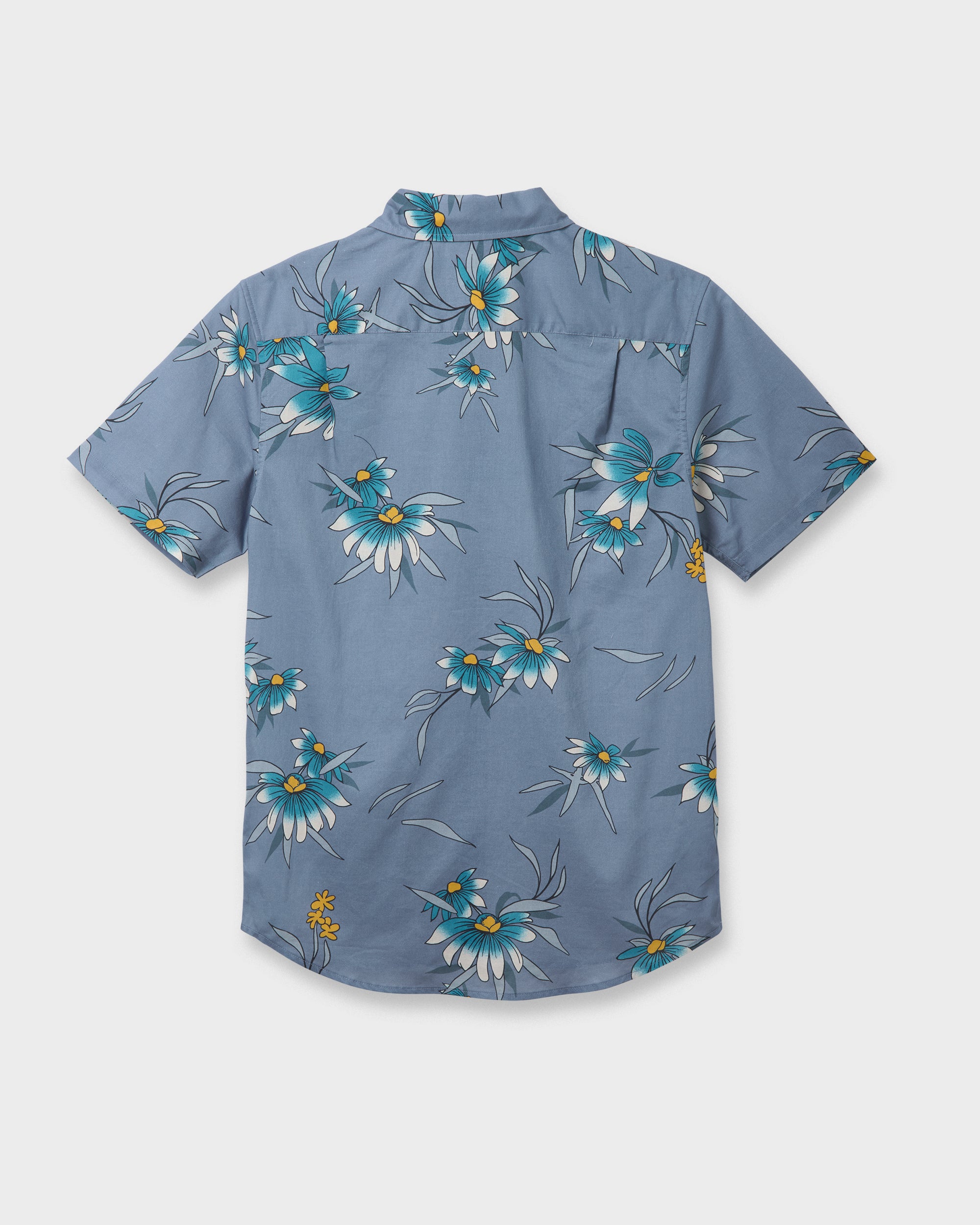 Costal Flora Classic Short Sleeve Shirt - Coronet Blue - Image 6
