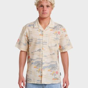 Tropical Surf Casual Short Sleeve Shirt - Birch