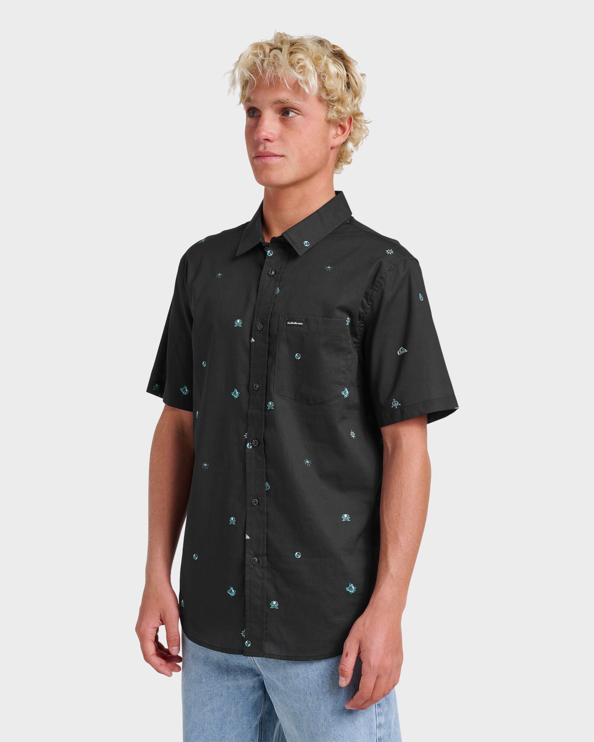 Mini Dimensions Classic Short Sleeve Shirt - Black - Image 3