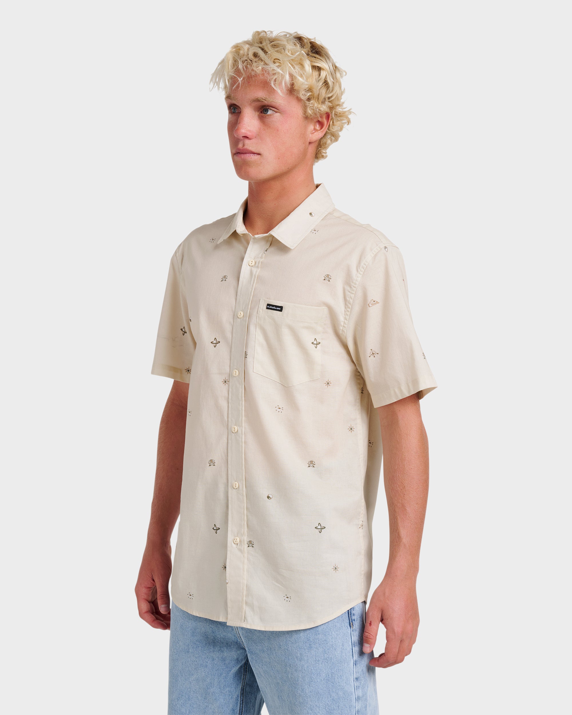 Mini Dimensions Classic Short Sleeve Shirt - Silver Birch - Image 3
