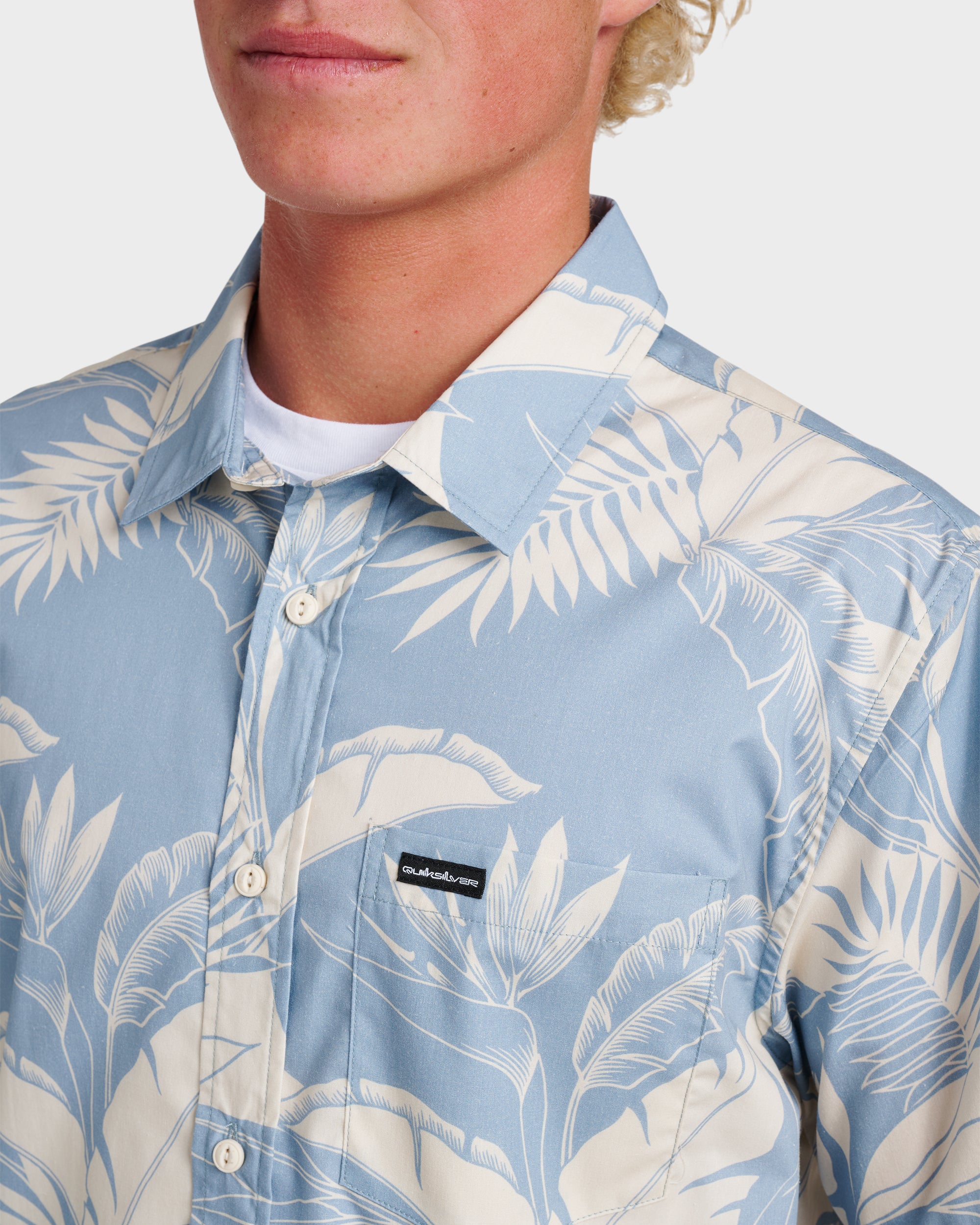 Kahanu Classic Short Sleeve Shirt - Ashley Blue - Image 4