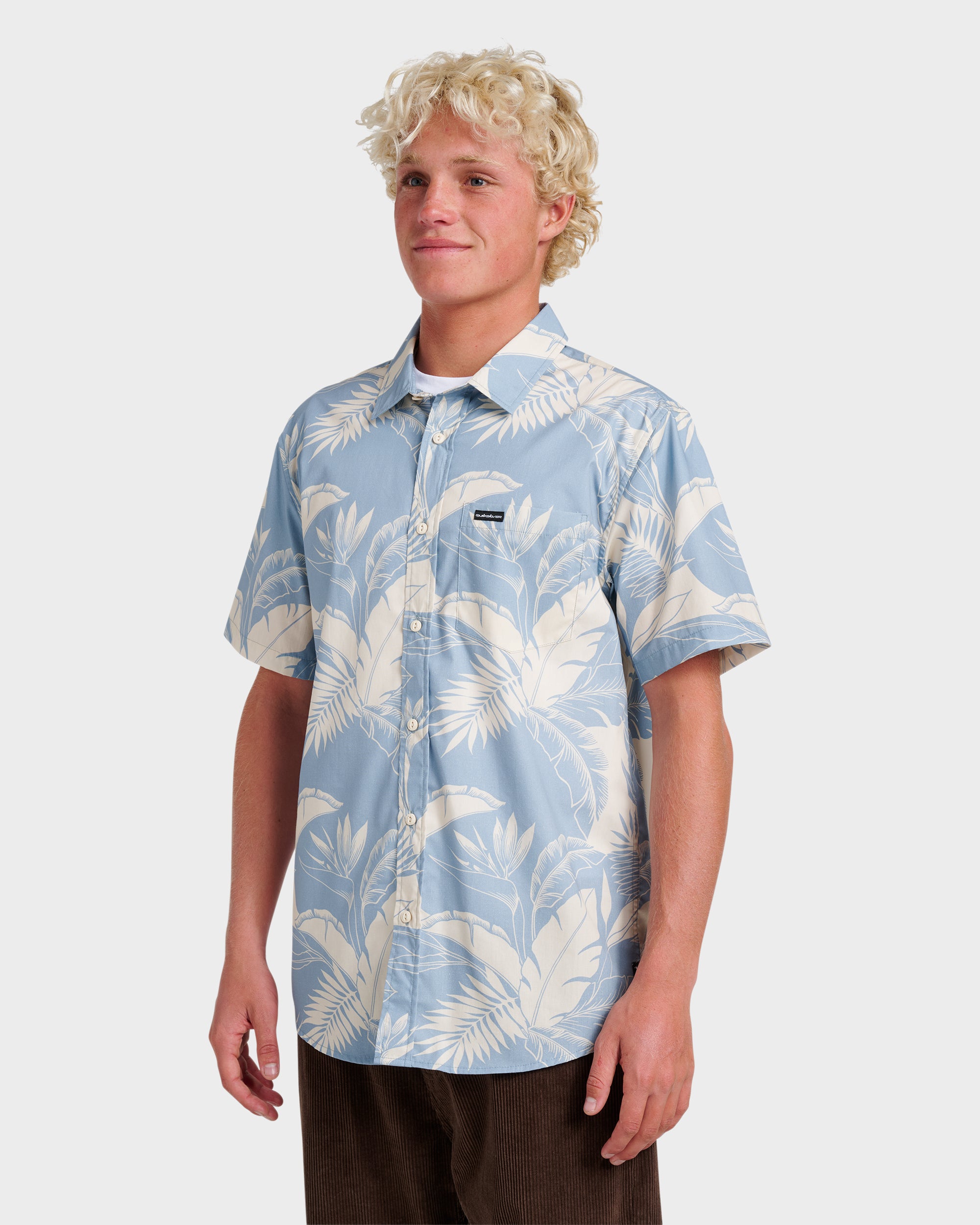 Kahanu Classic Short Sleeve Shirt - Ashley Blue - Image 3