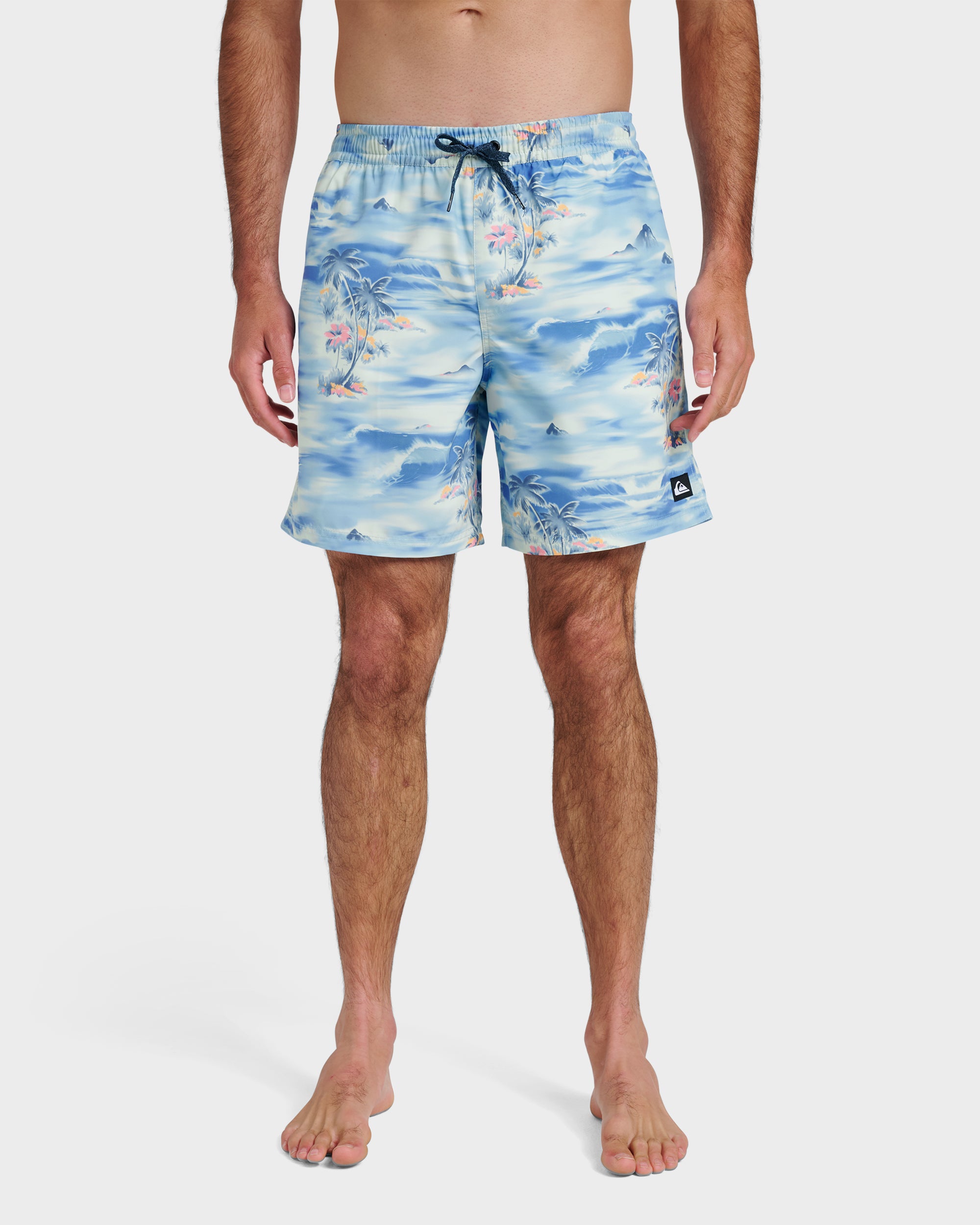 Everyday Tropical Surf 17 Swim Trunks - Total Eclipse