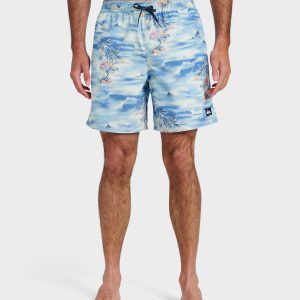Everyday Tropical Surf 17 Swim Trunks - Total Eclipse