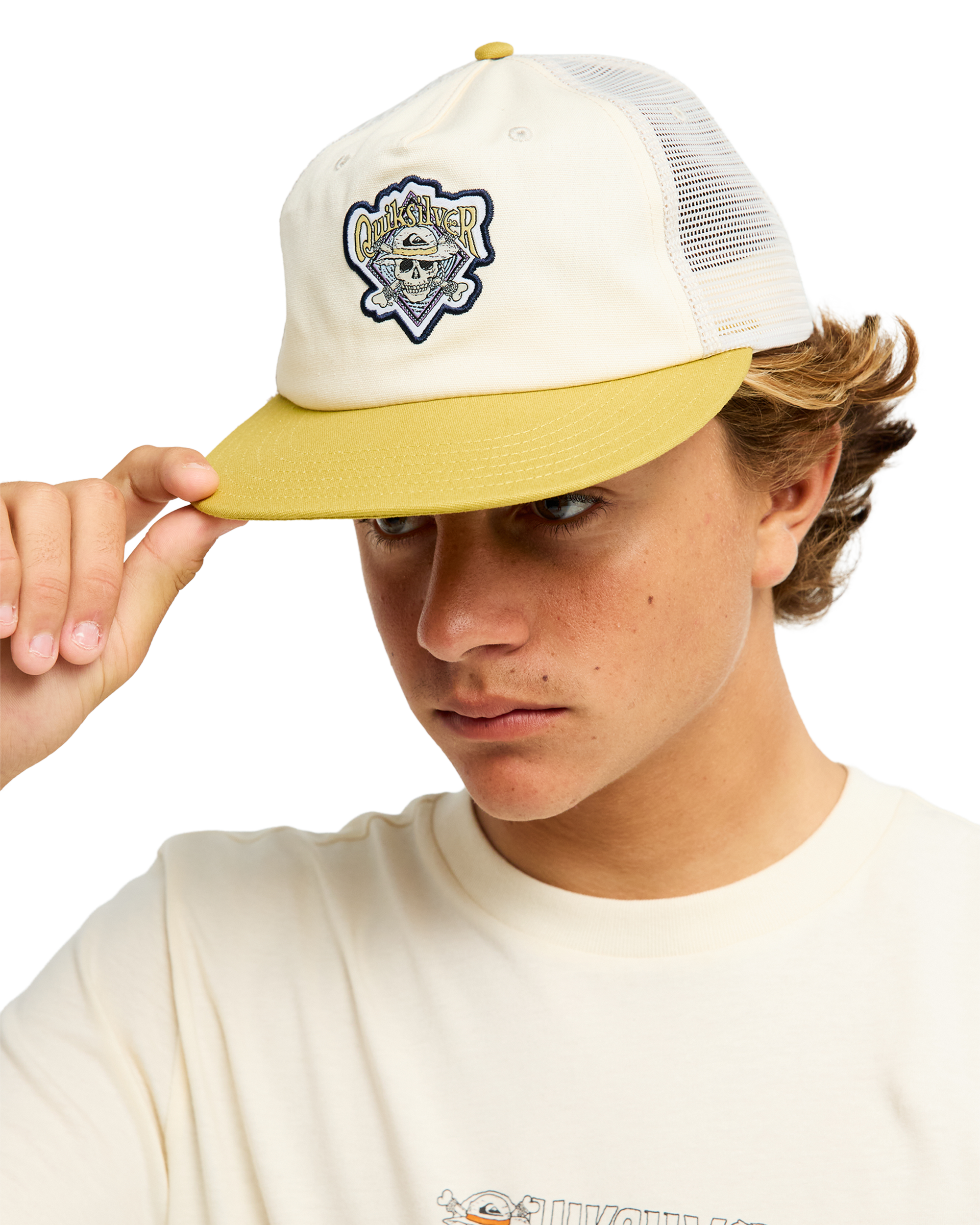 One Piece Drifter Trucker Cap - White